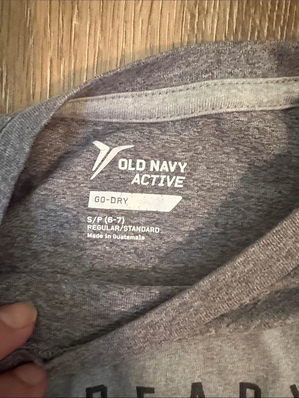 3/$20! Boys kids 6 7 Old Navy Gray Graphic 'Ready for Summer' Short Sleeve shirt